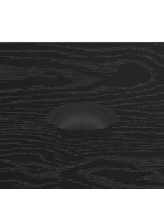 Armadio da Notte Rovere nero 43 x 36 x 60 cm Legno multistrato 2