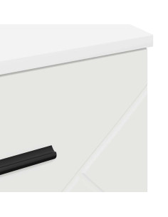 Armadio da Notte Bianco 38 x 38 x 66 cm Legno multistrato 2