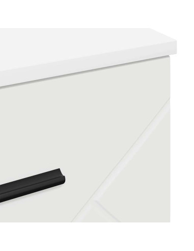 Armadio da Notte Bianco 38 x 38 x 66 cm Legno multistrato