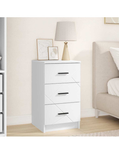 Armadio da Notte Bianco 38 x 38 x 66 cm Legno multistrato