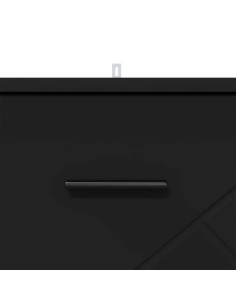 Armadio da Notte Nero 38 x 38 x 66 cm Legno multistrato