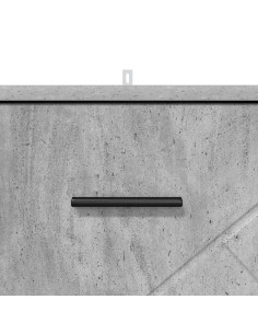 Armadio da Notte con cassetto Grigio cemento 38 x 38 x 66 cm