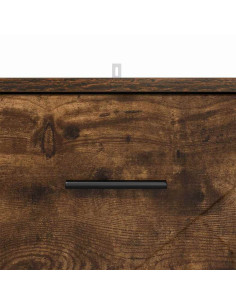Armadio da Notte Rovere fumo 38 x 38 x 66 cm Legno multistrato