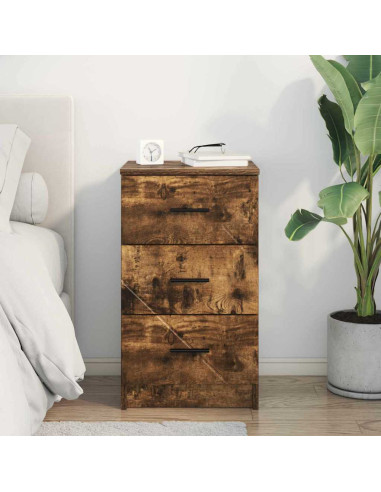 Armadio da Notte Rovere fumo 38 x 38 x 66 cm Legno multistrato