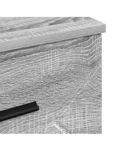 Armadio da Notte con cassetto Grigio sonoma 38 x 38 x 66 cm
