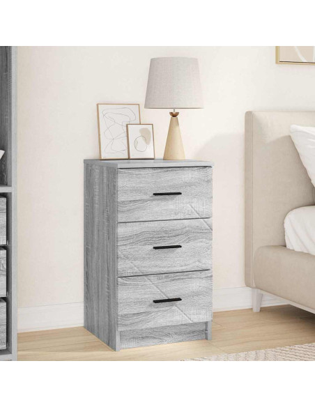 Armadio da Notte con cassetto Grigio sonoma 38 x 38 x 66 cm