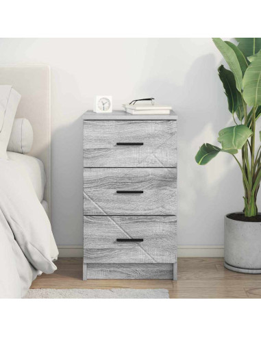 Armadio da Notte con cassetto Grigio sonoma 38 x 38 x 66 cm