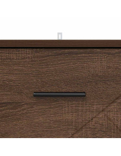 Armadio da Notte con cassetto Rovere marrone 38 x 38 x 66 cm