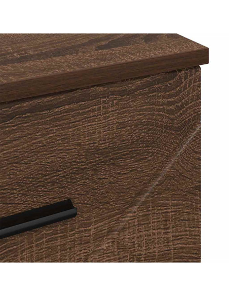 Armadio da Notte con cassetto Rovere marrone 38 x 38 x 66 cm
