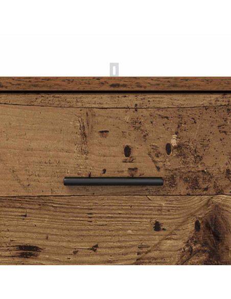 Armadio da Notte con cassetto Legno vecchio 38 x 38 x 66 cm