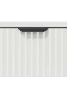 Comodino Bianco 63.5 x 36 x 61 cm Legno multistrato 2