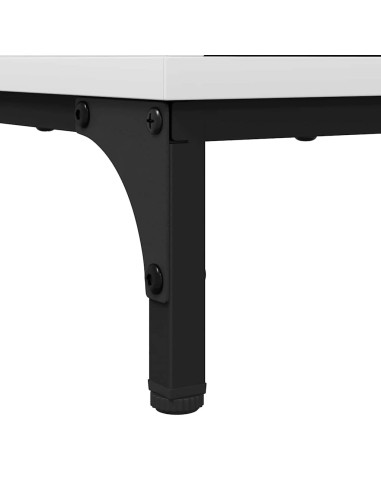 Comodino Bianco 63.5 x 36 x 61 cm Legno multistrato