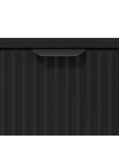 Comodino con cassetto Nero 63.5 x 36 x 61 cm Legno multistrato
