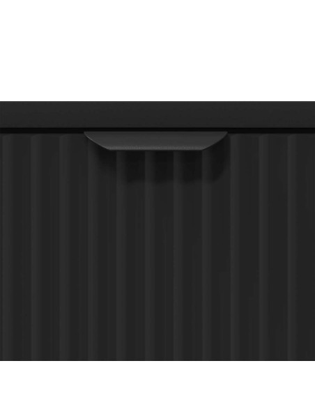 Comodino con cassetto Nero 63.5 x 36 x 61 cm Legno multistrato