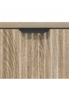 Comodino rovere sonoma 63.5 x 36 x 61 cm Legno multistrato 2