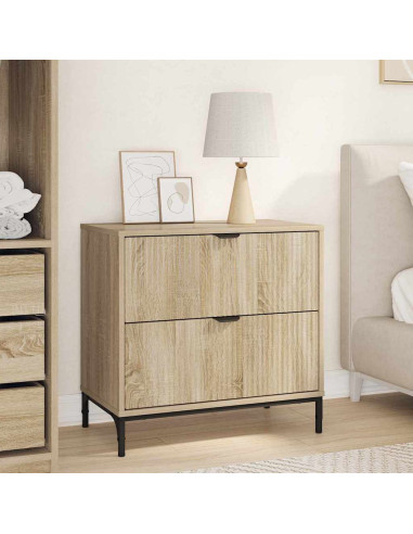 Comodino rovere sonoma 63.5 x 36 x 61 cm Legno multistrato