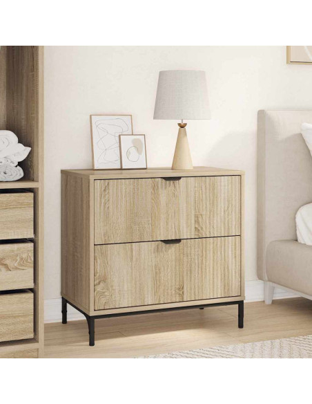 Comodino rovere sonoma 63.5 x 36 x 61 cm Legno multistrato