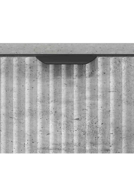 Comodino Grigio cemento 63.5 x 36 x 61 cm Legno multistrato