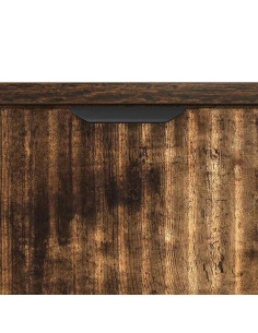 Comodino Rovere fumo 63.5 x 36 x 61 cm Legno multistrato 2