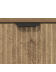 Comodino rovere artigianale 63.5 x 36 x 61 cm Legno multistrato 2