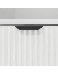 Comodino con cassetto Bianco 49 x 36 x 61 cm Legno multistrato 2