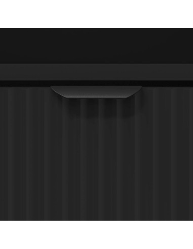 Comodino con cassetto Nero 49 x 36 x 61 cm Legno multistrato