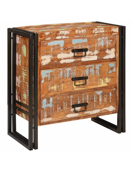Credenza Marrone 66 x 33 x 70 cm legno massello di riciclo