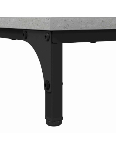 Comodini 2 pcs Grigio cemento 49 x 36 x 61 cm Legno multistrato