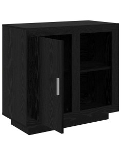 Credenza Rovere nero 40 x 80 x 75 cm Legno multistrato