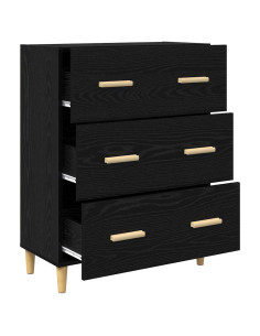 Credenza Rovere nero 34 x 69.5 x 90 cm Legno multistrato