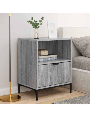 Comodini 2 pcs Grigio sonoma 49 x 36 x 61 cm Legno multistrato