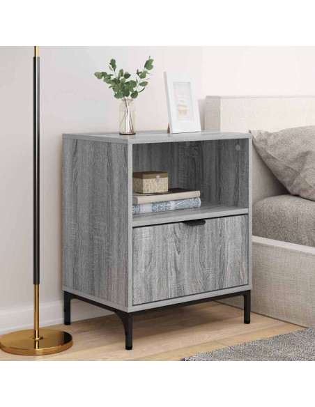 Comodini 2 pcs Grigio sonoma 49 x 36 x 61 cm Legno multistrato