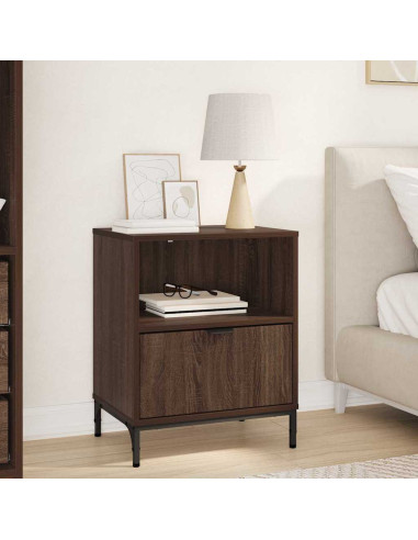 Comodino Rovere marrone 49 x 36 x 61 cm Legno multistrato