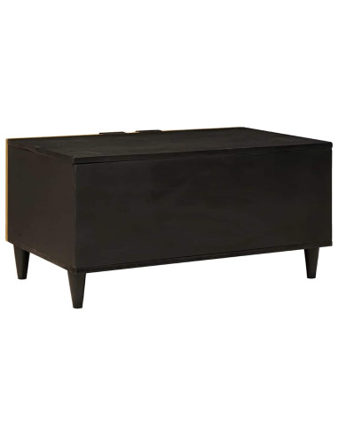 Tavolino da salotto Nero e Oro 80 x 50 x 40 cm