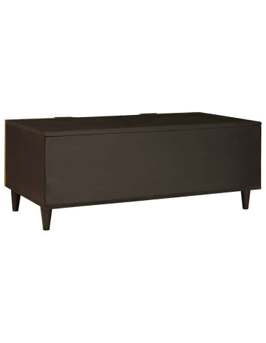 Tavolino da salotto Nero e Oro 100 x 54 x 40 cm