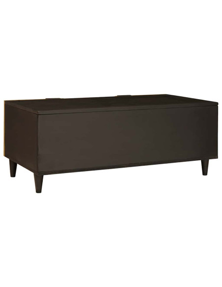 Tavolino da salotto Nero e Oro 100 x 54 x 40 cm