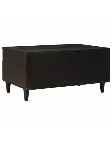 Tavolino da salotto with Drawer Nero e Oro 80 x 54 x 40 cm