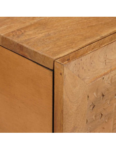 Tavolino da salotto con porta Marrone chiaro 80 x 50 x 40 cm 2