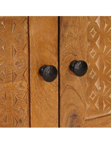 Tavolino da salotto con porta Marrone chiaro 80 x 50 x 40 cm