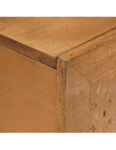 Tavolino da salotto con porta Marrone chiaro 100 x 54 x 40 cm 2