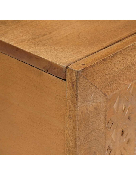 Tavolino da salotto con porta Marrone chiaro 100 x 54 x 40 cm