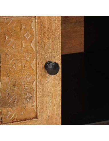 Tavolino da salotto con porta Marrone chiaro 100 x 54 x 40 cm