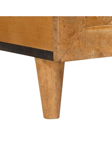 Tavolino da salotto con porta Marrone chiaro 100 x 54 x 40 cm