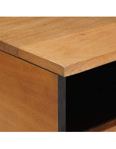 Tavolino da salotto con cassetto Marrone chiaro 80 x 54 x 40 cm 2