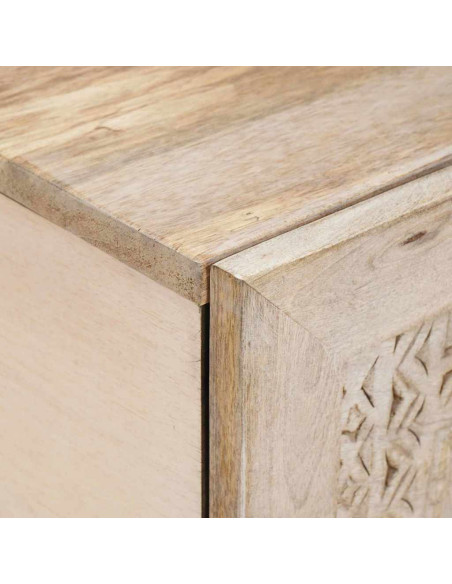 Tavolino da salotto con archiviazione Beige 80 x 50 x 40 cm