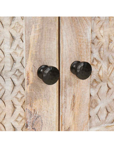 Tavolino da salotto con archiviazione Beige 80 x 50 x 40 cm