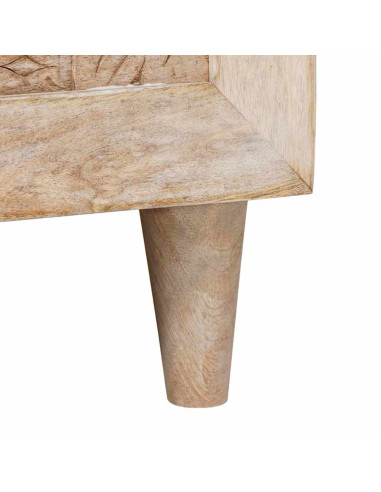 Tavolino da salotto con archiviazione Beige 80 x 50 x 40 cm