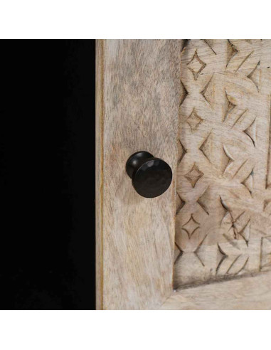 Tavolino da salotto con lo scaffale Beige 100 x 54 x 40 cm