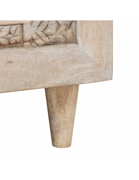 Tavolino da salotto con lo scaffale Beige 100 x 54 x 40 cm