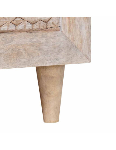 Tavolino da salotto con cassetto Bianco 80 x 54 x 40 cm